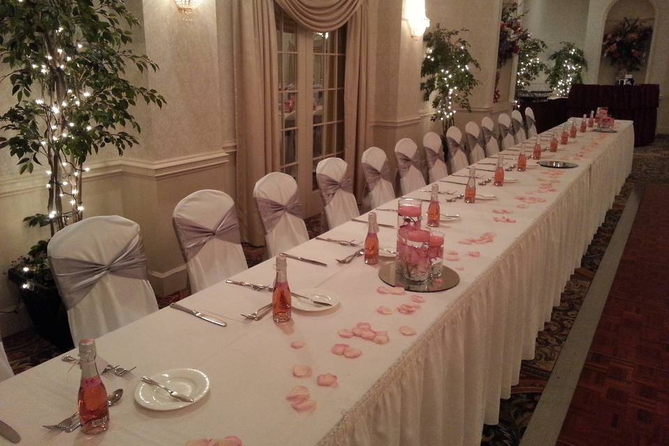 Long table setup