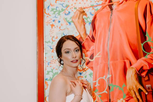Bride with Art