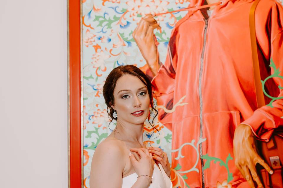 Bride with Art