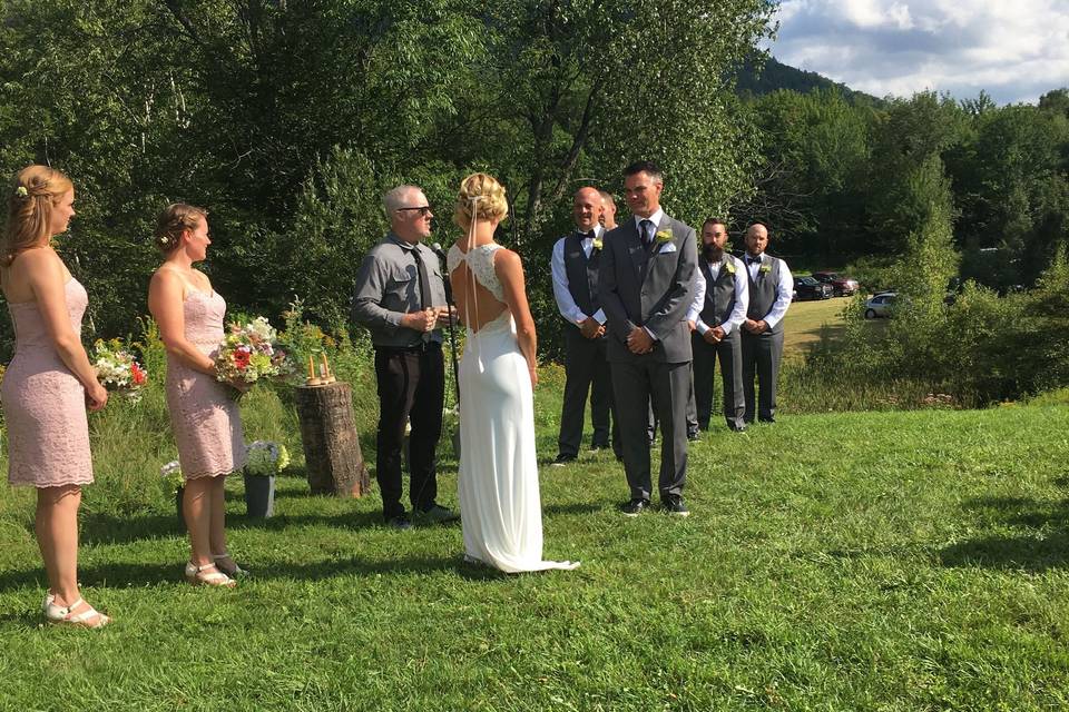 Outdoor wedding