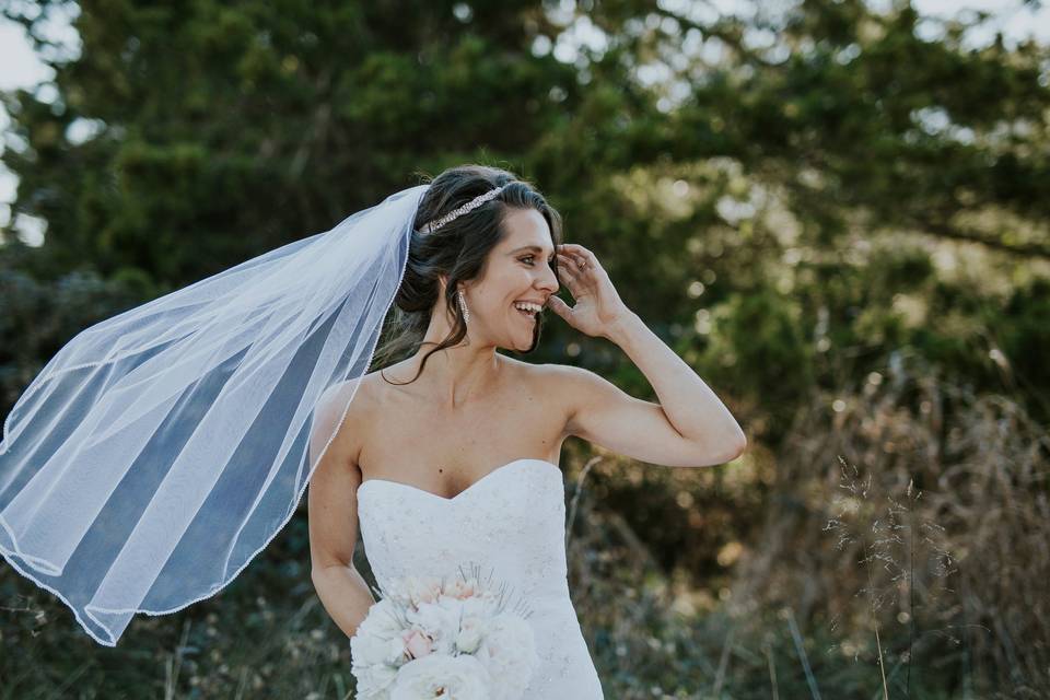 Happy bride