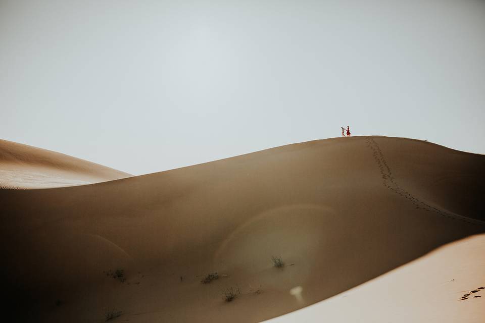 Sand dunes elopement