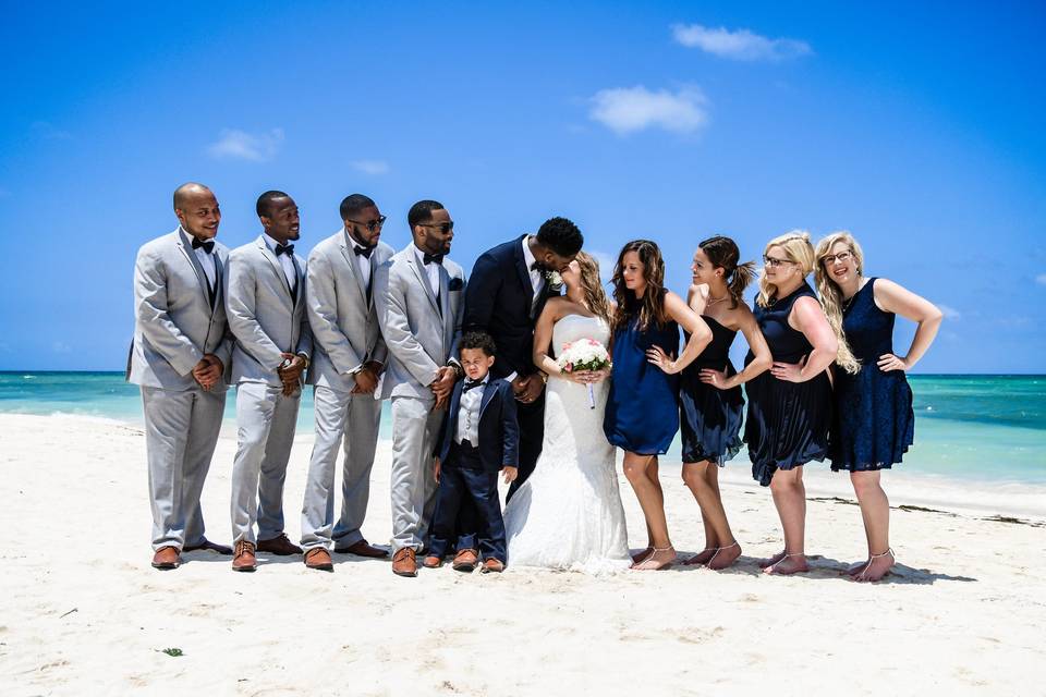 Beach wedding in jamaica