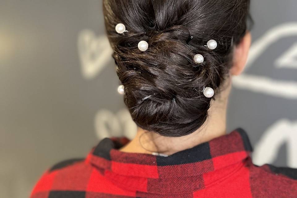 Wedding hair updo