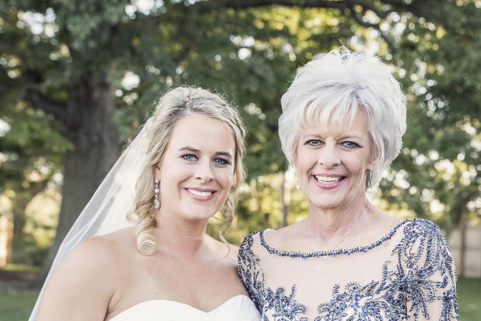 Bride and mother