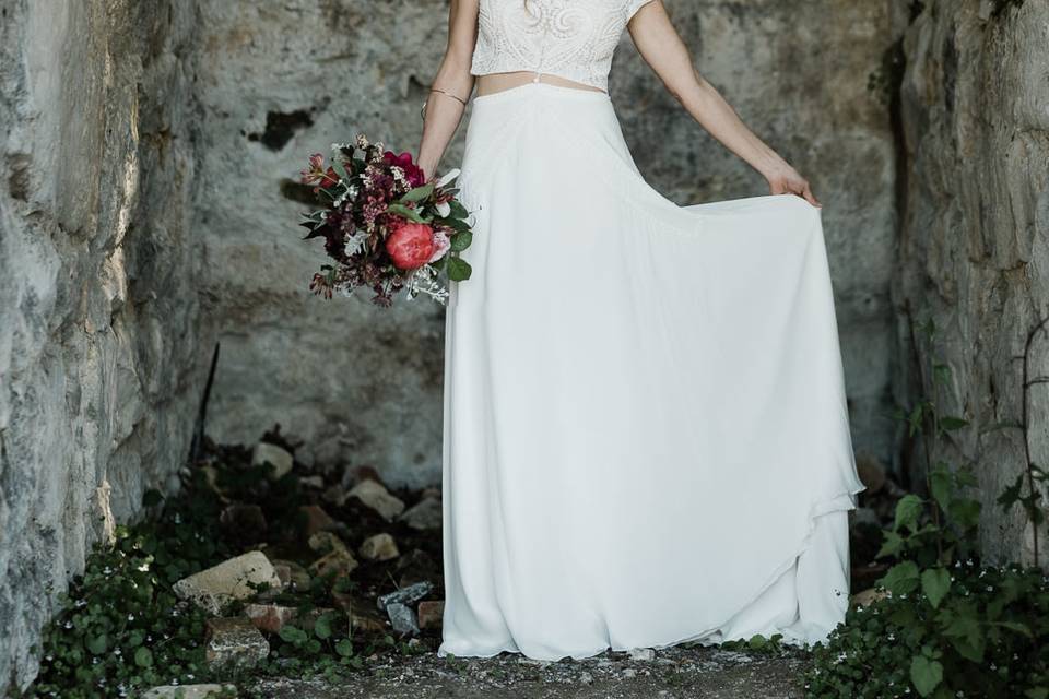 A bride at her Roche Harbor Wedding.