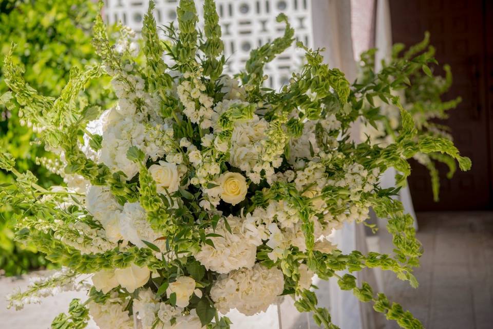 Green and white bouquet