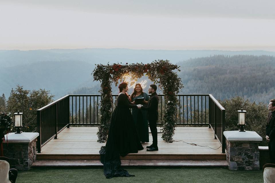 Til death wedding ceremony