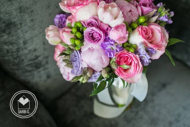 Bouquet with lush blossoms