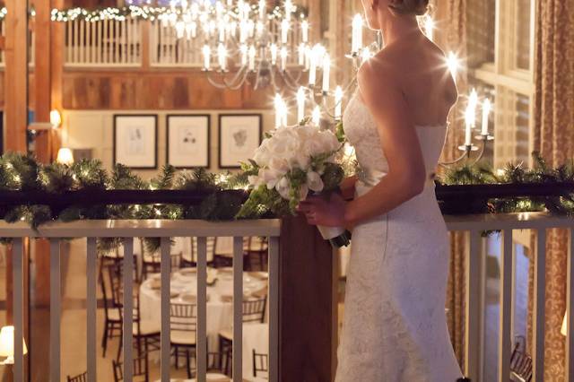 sparkly barn wedding