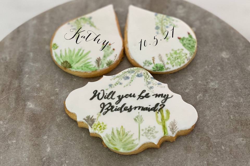 Succulent Bridesmaid proposal