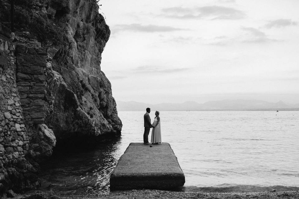 Sicily sunset portrait