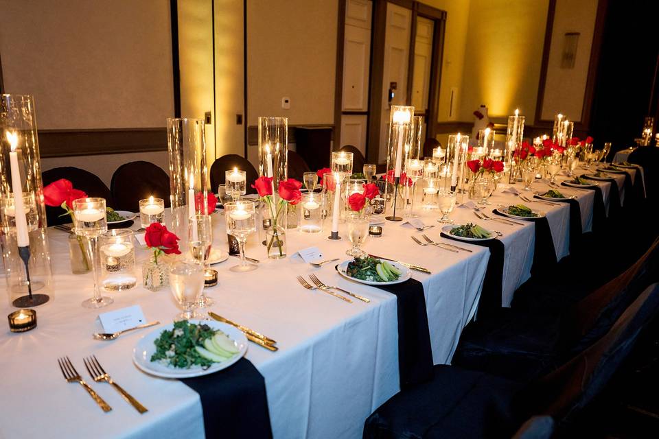 Kings table setup