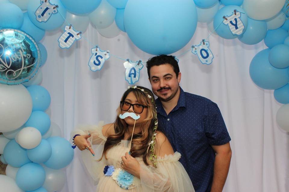 Baby shower and balloons