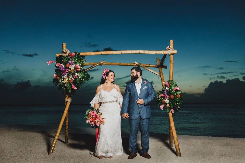 Island Blooms on an Arch