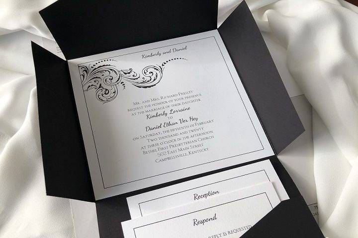 Pocket fold invitations