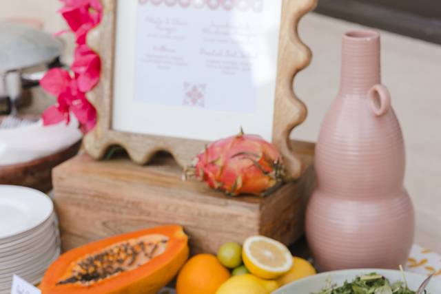 Colorful Buffet Salad Display