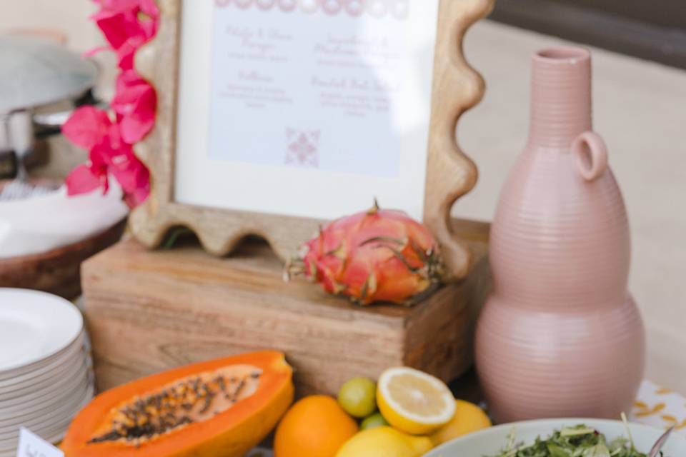 Colorful Buffet Salad Display