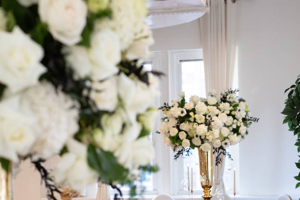 Tall Centerpieces White