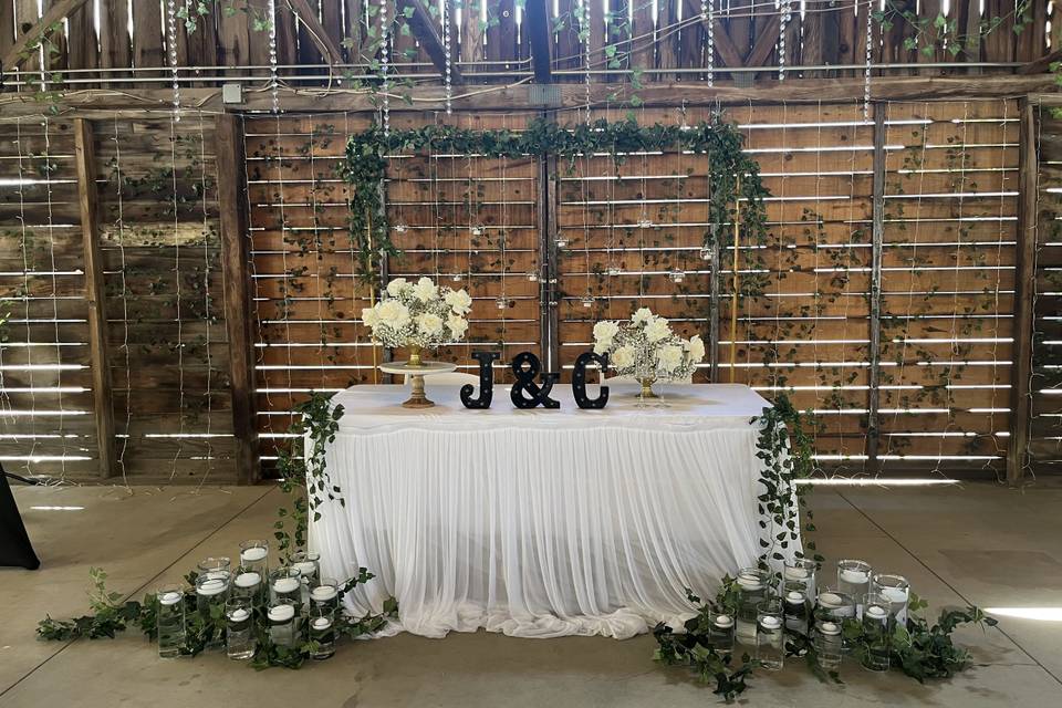 Inside reception