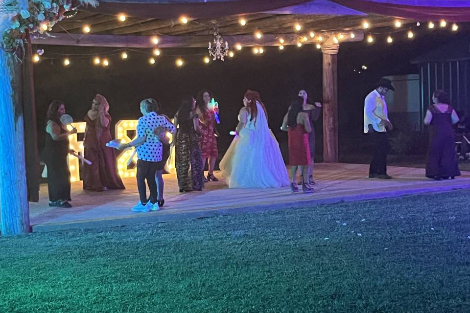 Outside dance floor