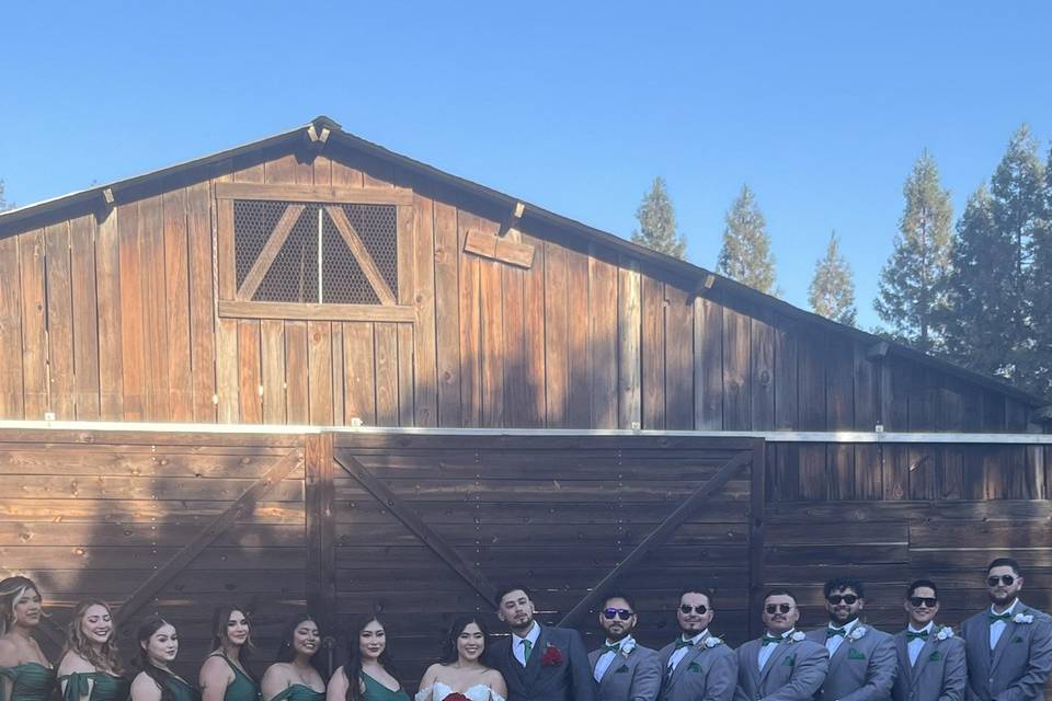 Outside wedding