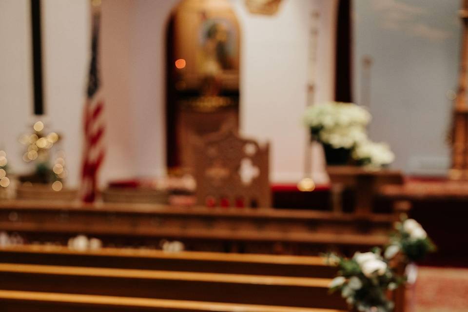 Pew Decor