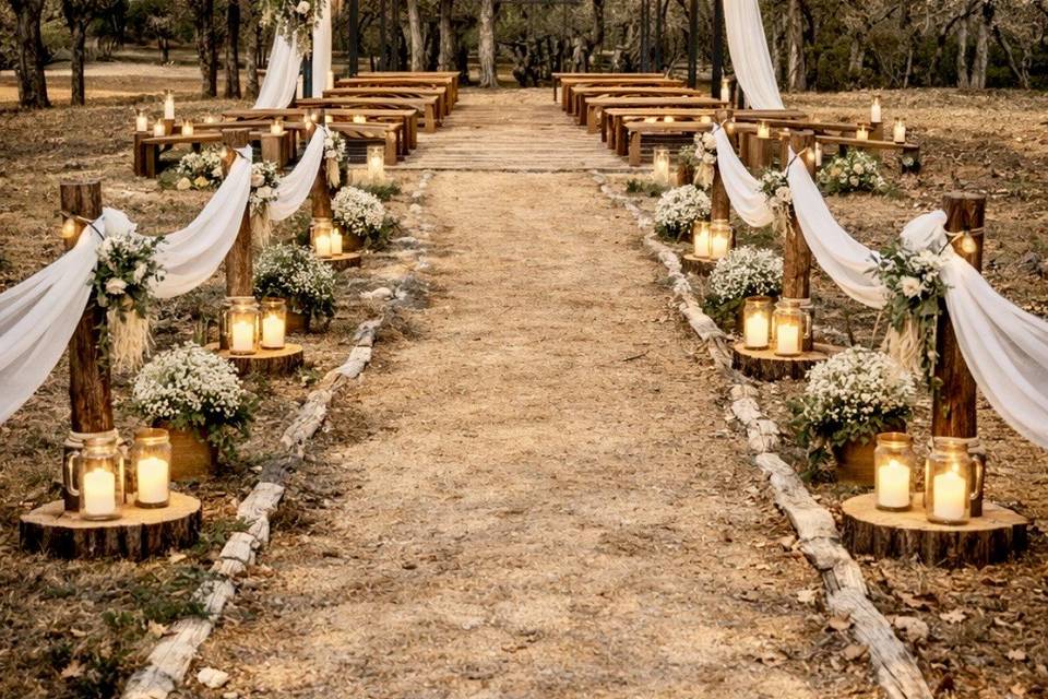 Chapel by the woods wiew