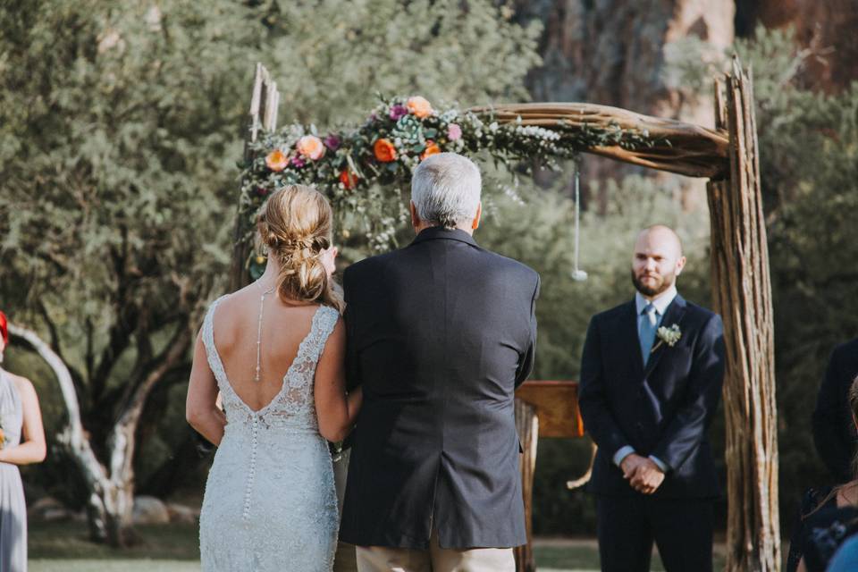 Walking down the aisle