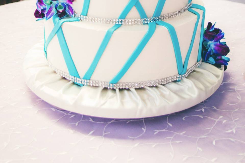 Fondant Stripes Cake