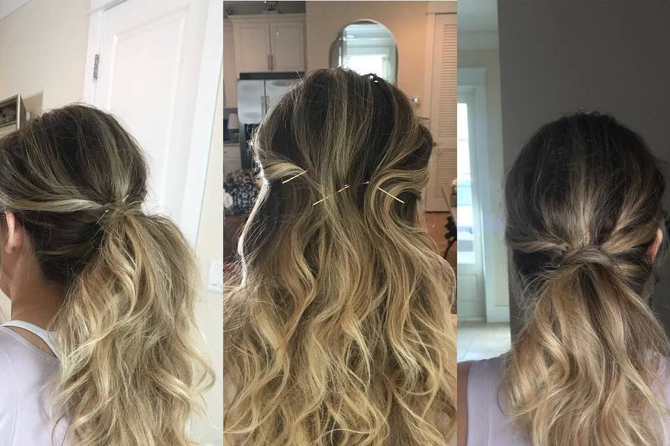 Blonde curls