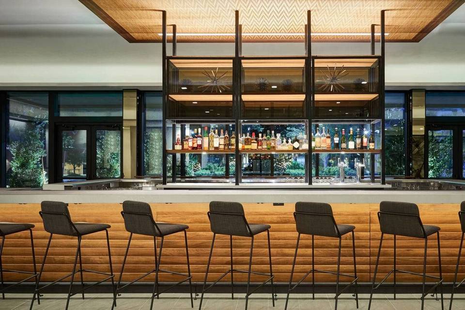 Indoor bar area