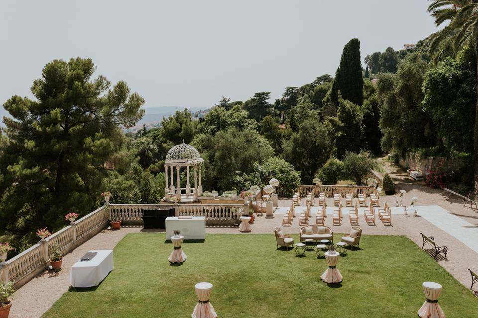 Ceremony and cocktail