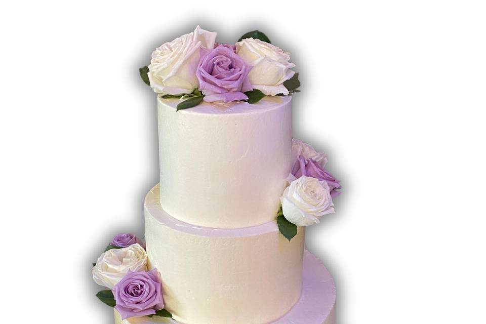 Smooth finish Tiered Cake