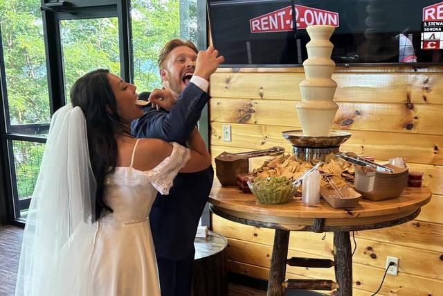 Newlyweds/queso fountain