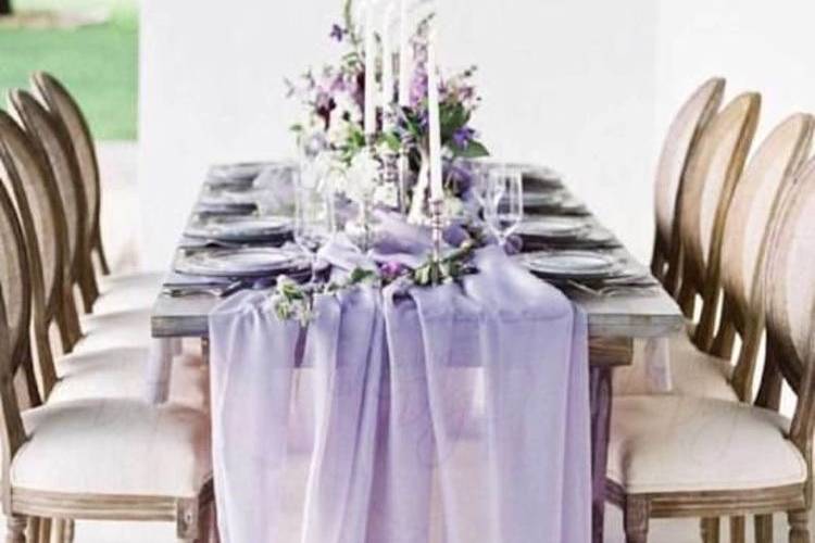 Lavender tablerunner