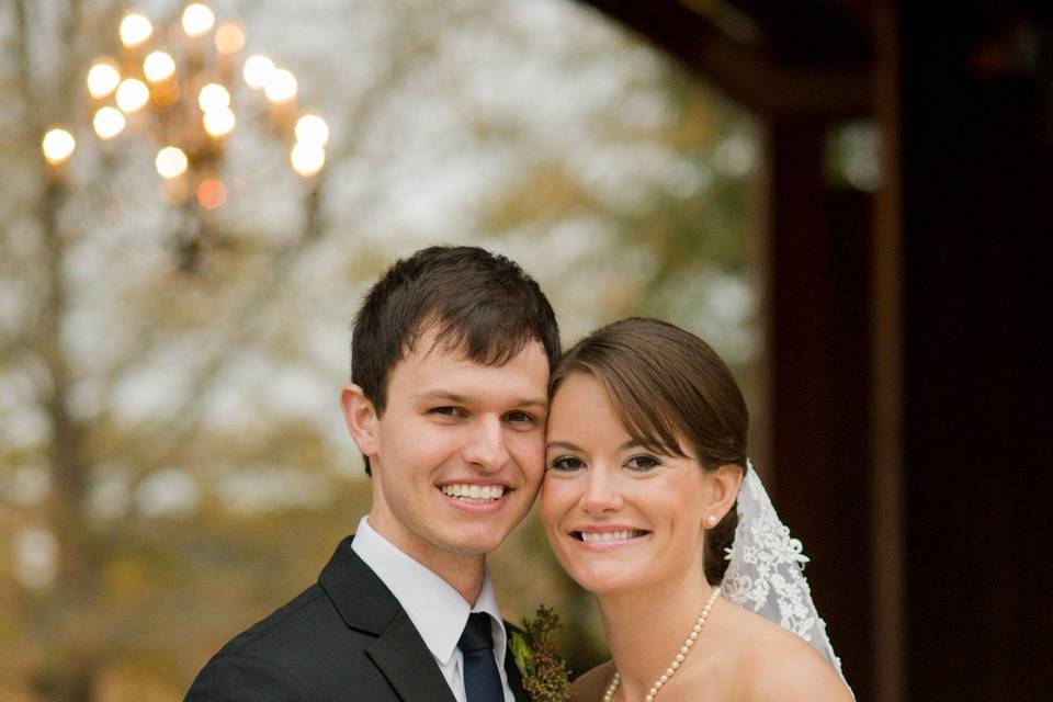 Front porch wedding photography