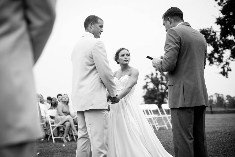 Front porch wedding photography