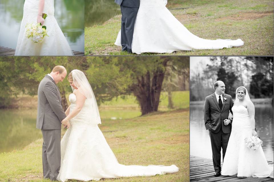 Front porch wedding photography