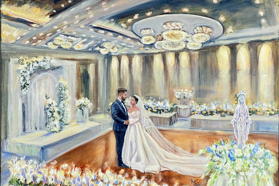 Live first look painting