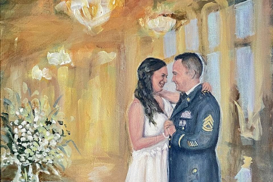 Live reception painting