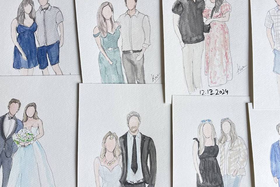 Guest portrait artist in chica