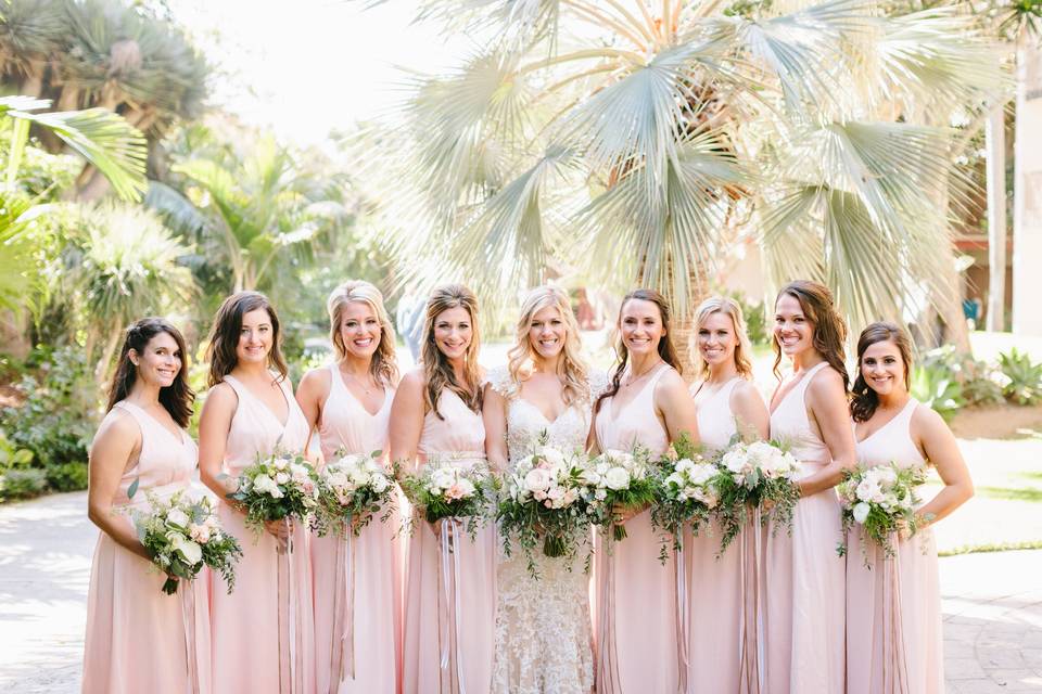 Blush & White Bouquets