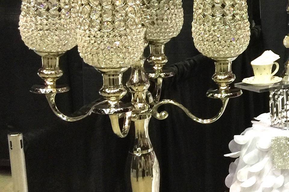 Crystal candelabra