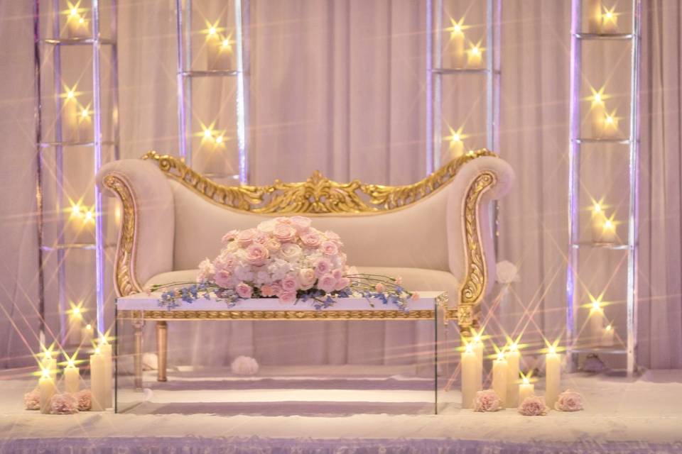 Glam Wedding stage