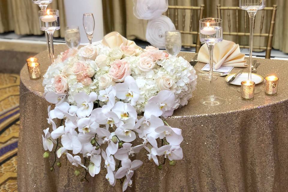 Orchid Sweetheart Centerpiece