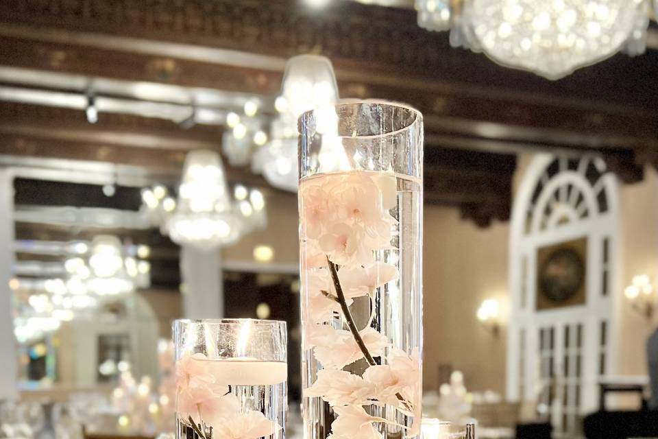 Cherry Blossom Centerpieces