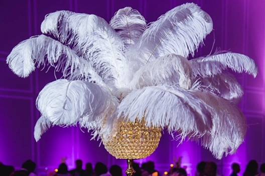 Feather centerpiece