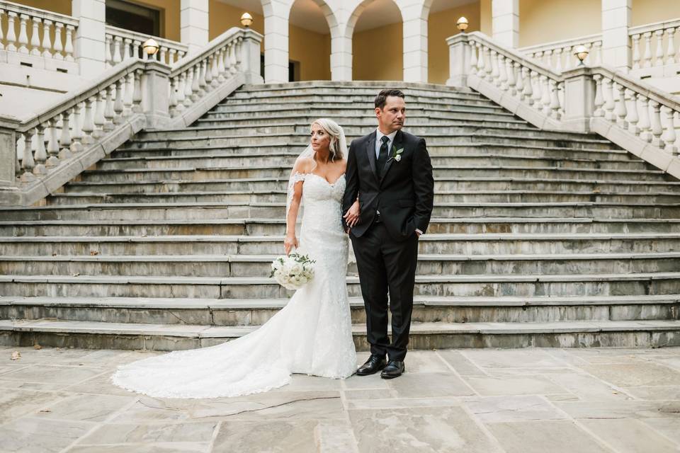 Stairway pose