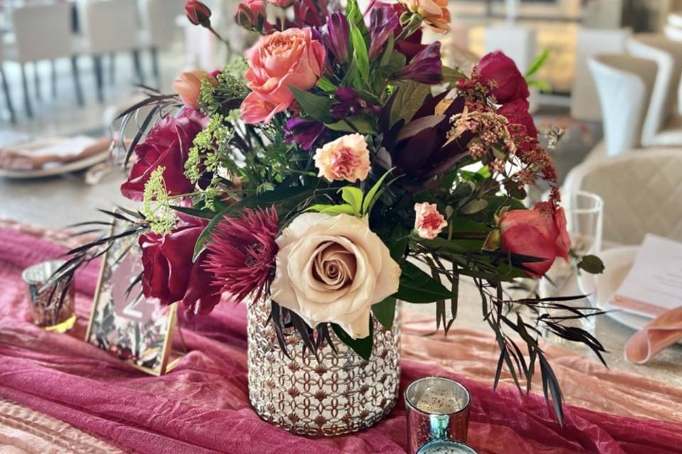 Rustic centerpiece